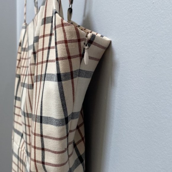 ❗️SOLD❗️Aritzia Wilfred Plaid Strappy Mini Isabelle Dress Size 8 - Picture 11 of 11